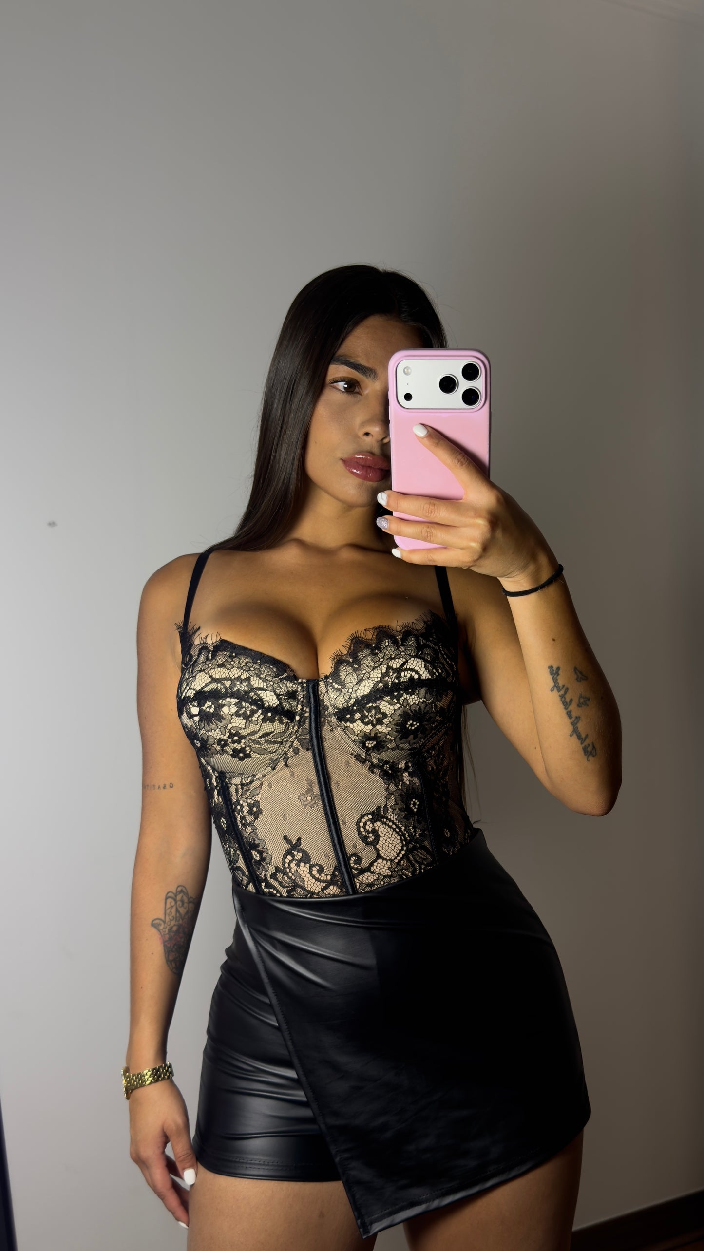 - Corset Velvet Encaje